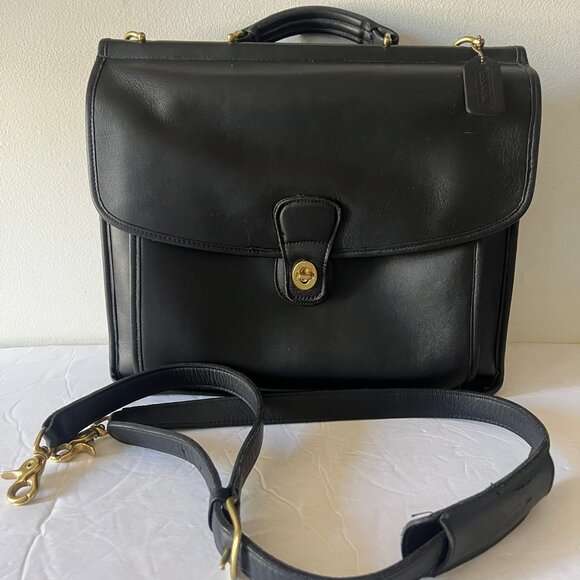 COACH VINTAGE LAPTOP COMPUTER 5299 BEEKMAN BRIEFCASE GLOVE TANNED LEATHER - Picture 1 of 9